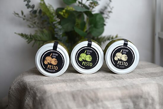Ķiploku ziedu pesto 3 veidu komplekts